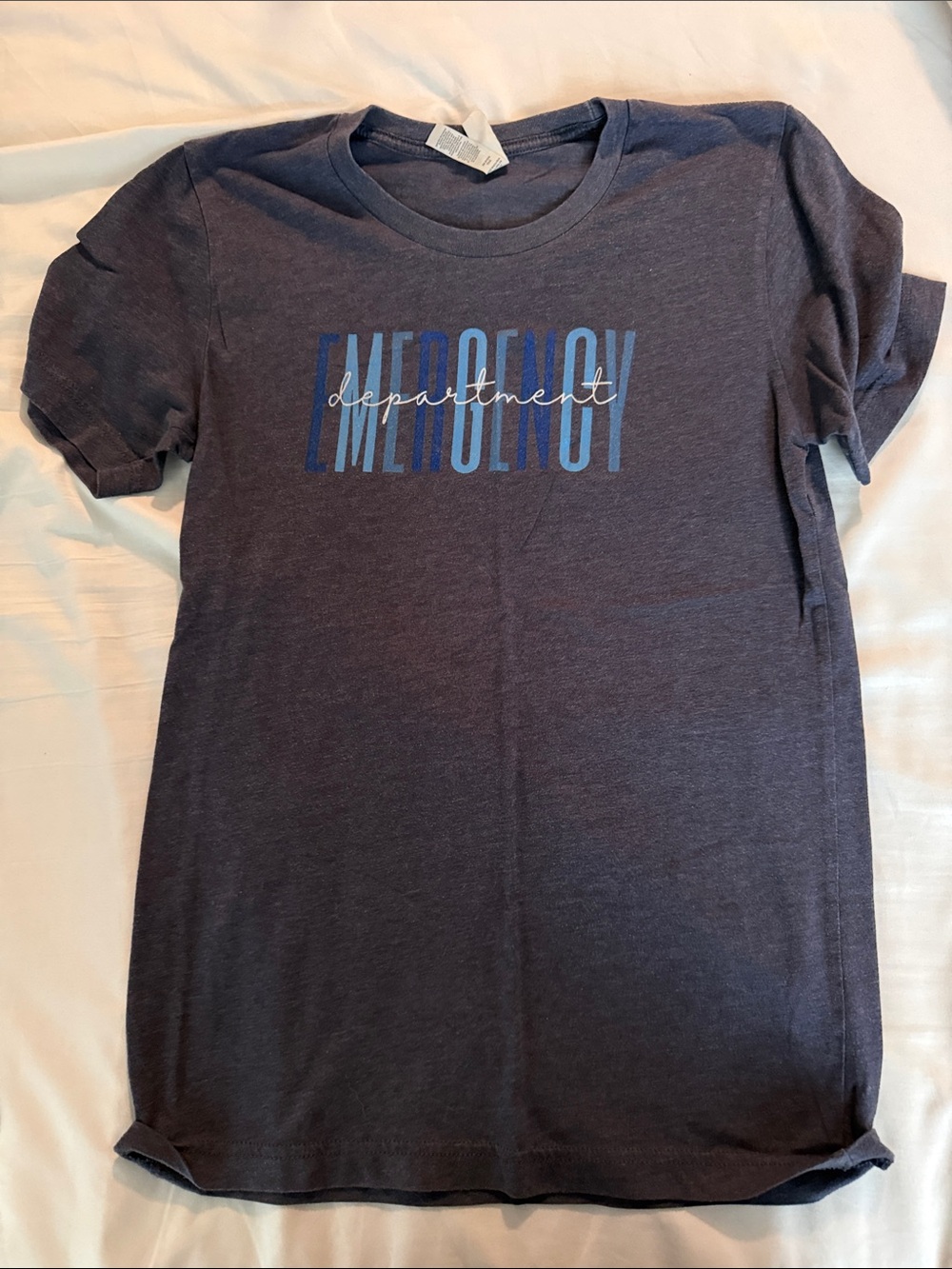 Women's Navy 'Emergency Department' Graphic Tee